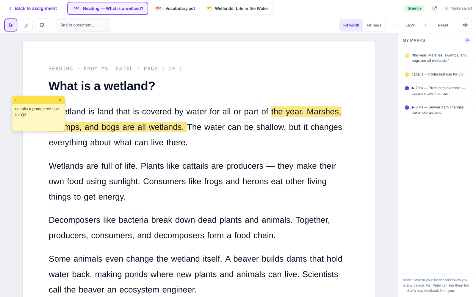Designed — build underway: resource viewer with AI-linked annotations